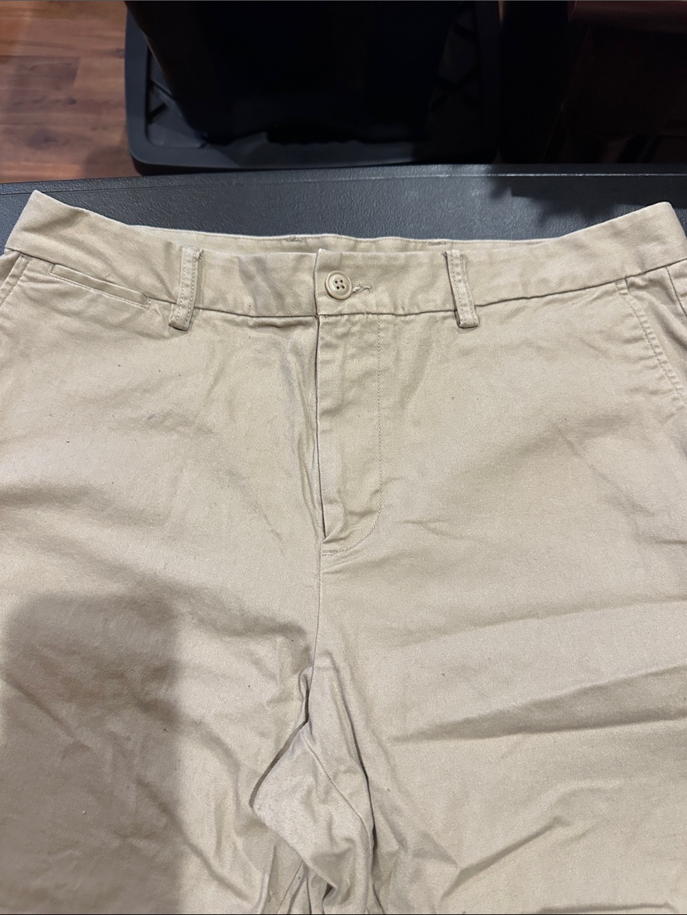 Old Navy Men's Khaki Flat-Front Chinos - Light Tan